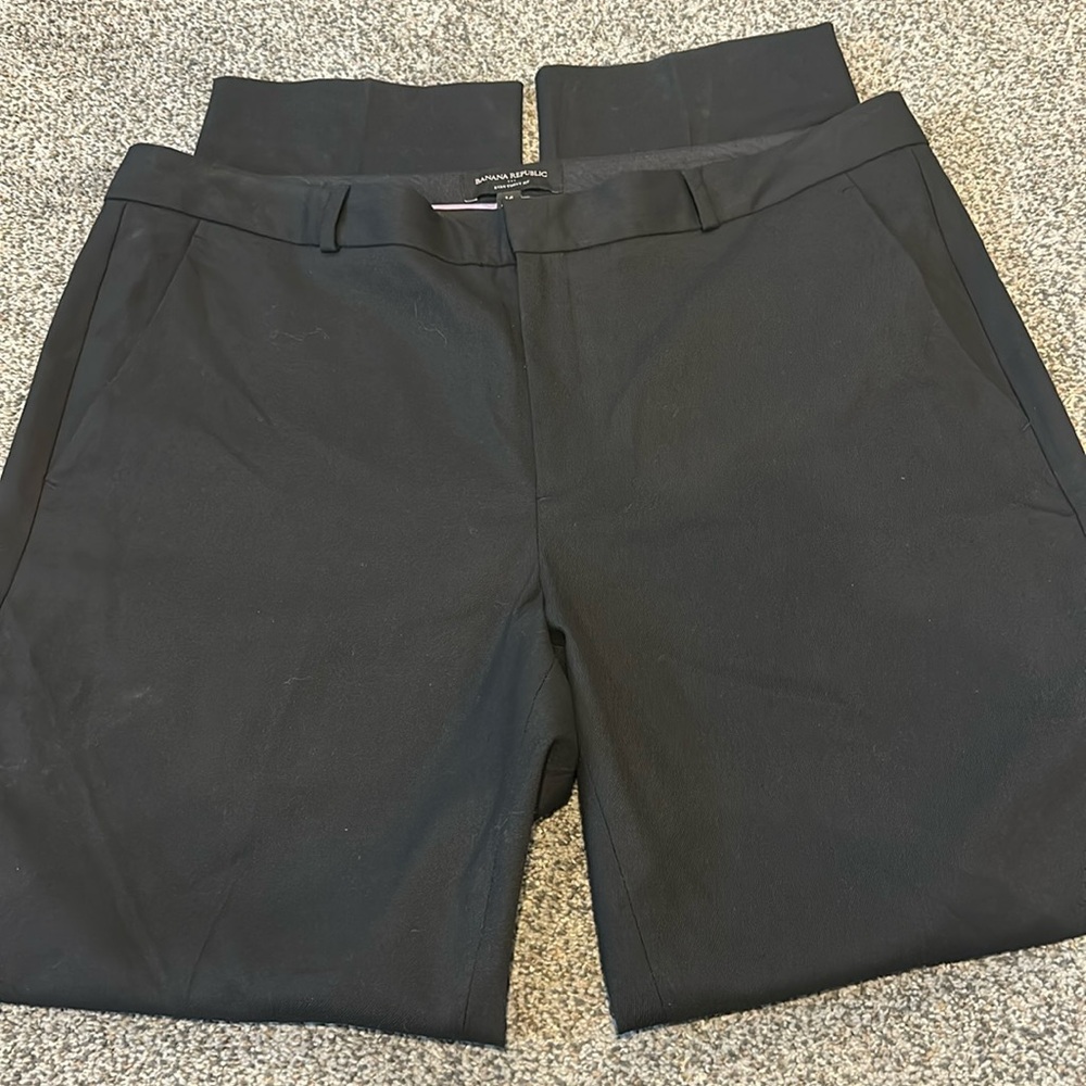Banana Republic Ryan Curvy Fit Size 14 Black‎ Pants